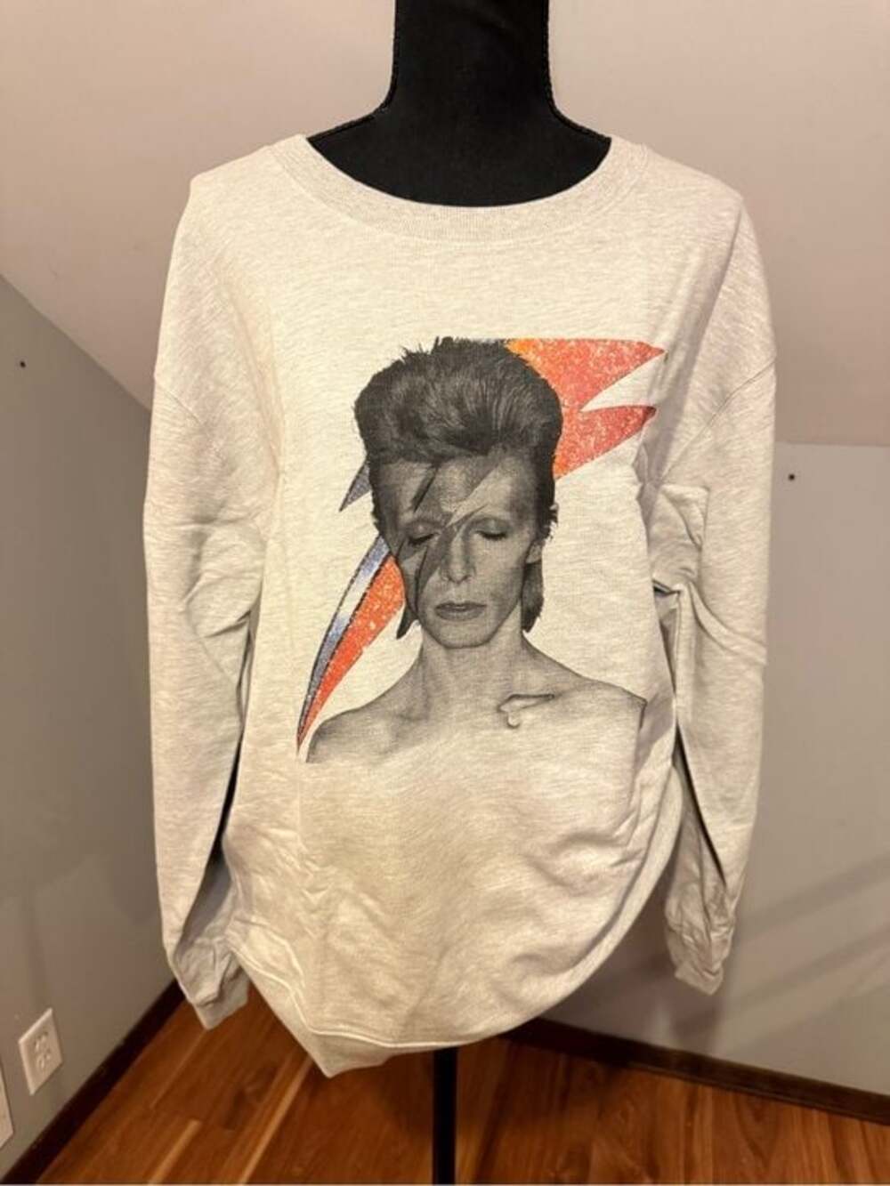 Vintage Canvas David Bowie Lightweight Crewneck Sweatshirt